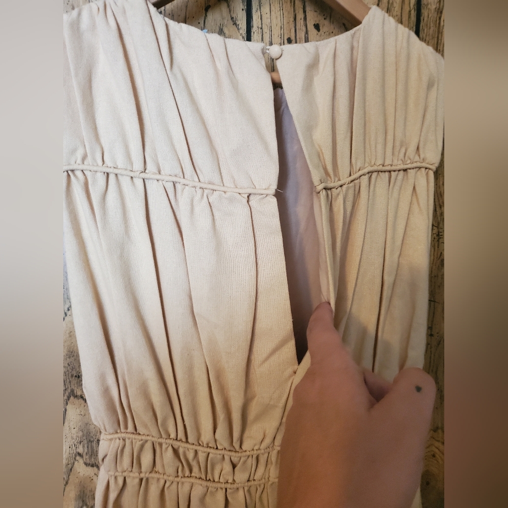 NWOT GIRL AND THE SUN Cotton Blend Maxi Dress - Small - Picture 5 of 7